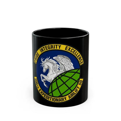306th Expeditionary Airlift Squadron (U.S. Air Force) Black Coffee Mug 11oz - Go Mug Yourself