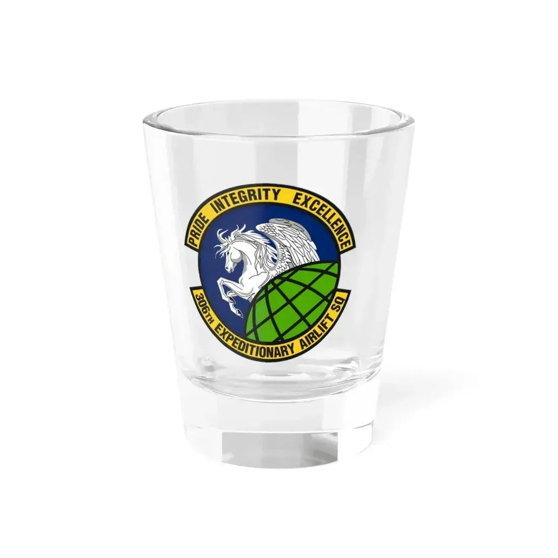 306th Expeditionary Airlift Squadron (U.S. Air Force) Shot Glass 1.5oz 1.5oz - Go Mug Yourself