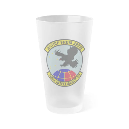 306th Intelligence Squadron (U.S. Air Force) Frosted Pint Glass 16oz-16oz-Frosted-Go Mug Yourself