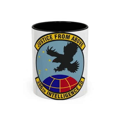 306th Intelligence Squadron (U.S. Air Force) Accent Coffee Mug 11oz Black - Go Mug Yourself