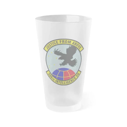 306th Intelligence Squadron (U.S. Air Force) Frosted Pint Glass 16oz 16oz Frosted - Go Mug Yourself