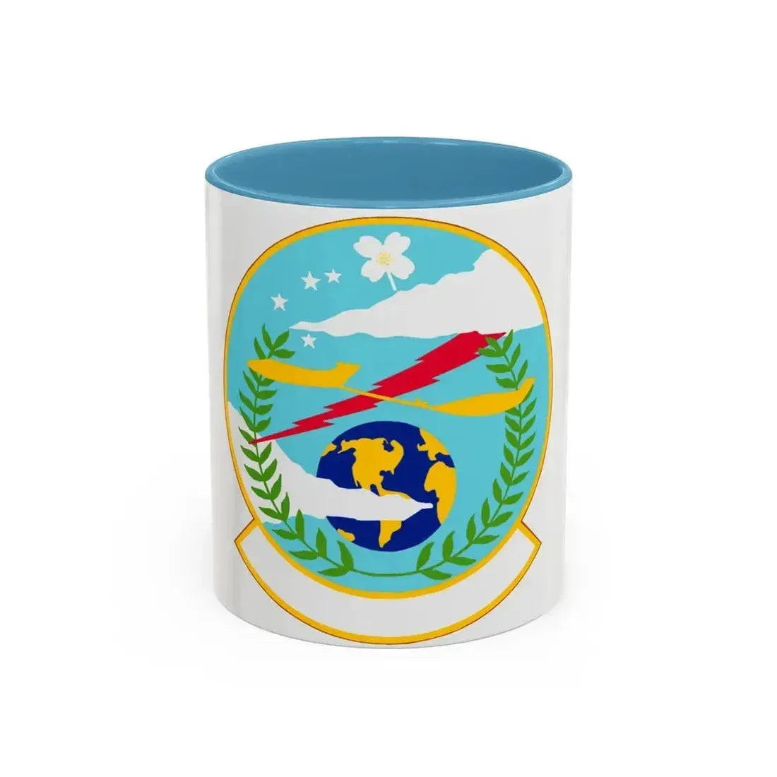 307 Maintenance Squadron AFRC (U.S. Air Force) Accent Coffee Mug 11oz Light Blue - Go Mug Yourself