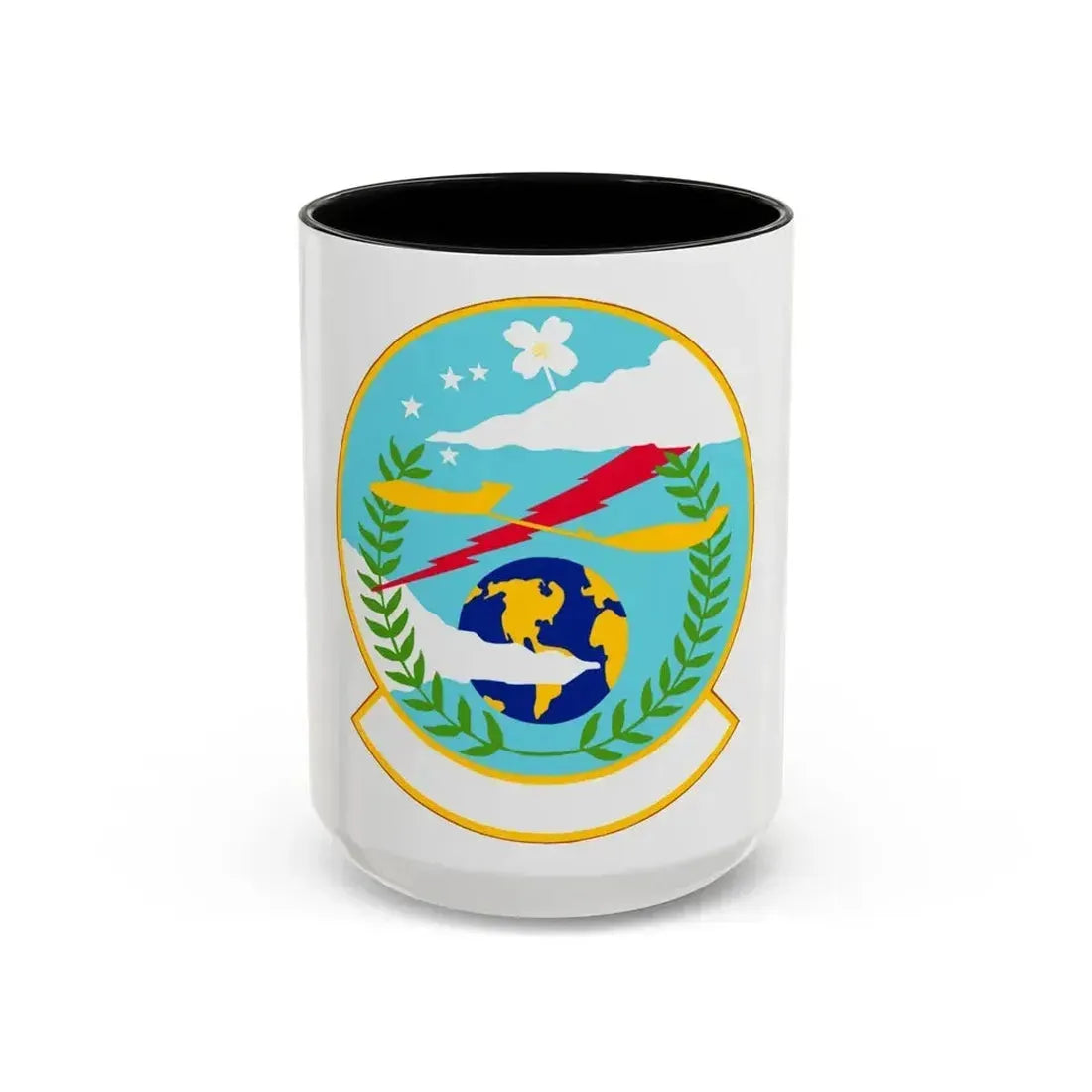 307 Maintenance Squadron AFRC (U.S. Air Force) Accent Coffee Mug 15oz Black - Go Mug Yourself