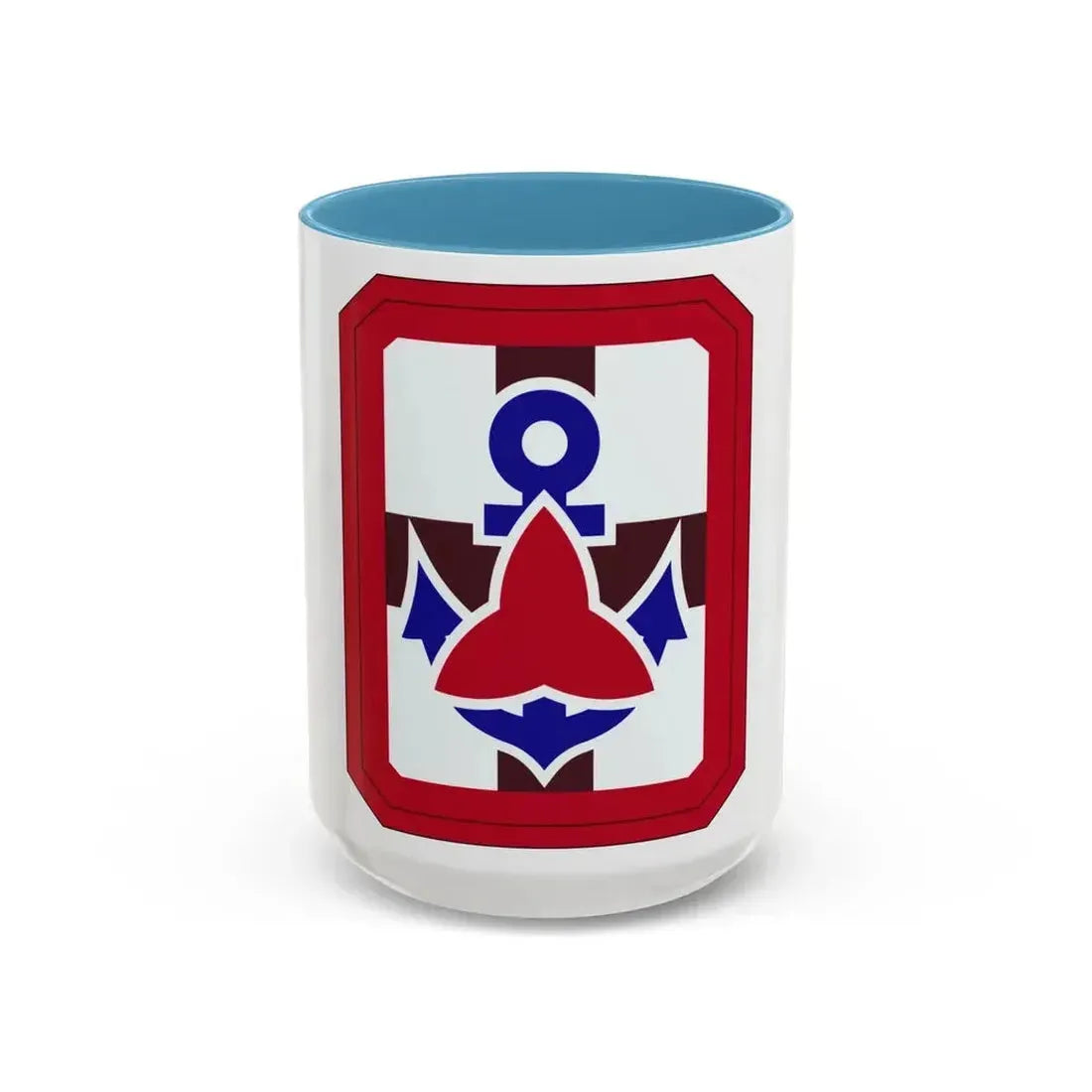 307 Medical Brigade (U.S. Army) Accent Coffee Mug 15oz Light Blue - Go Mug Yourself