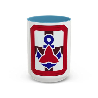 307 Medical Brigade (U.S. Army) Accent Coffee Mug 15oz Light Blue - Go Mug Yourself