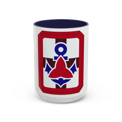 307 Medical Brigade (U.S. Army) Accent Coffee Mug 15oz Navy - Go Mug Yourself
