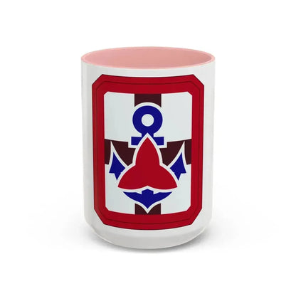 307 Medical Brigade (U.S. Army) Accent Coffee Mug 15oz Pink - Go Mug Yourself