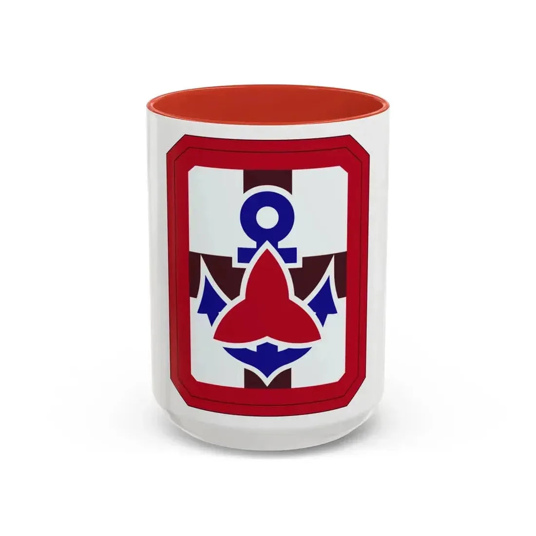 307 Medical Brigade (U.S. Army) Accent Coffee Mug 15oz Red - Go Mug Yourself