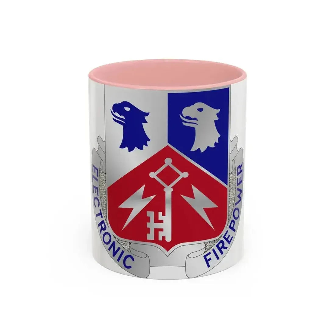 307 Military Intelligence Battalion (U.S. Army) Accent Coffee Mug 11oz Pink - Go Mug Yourself