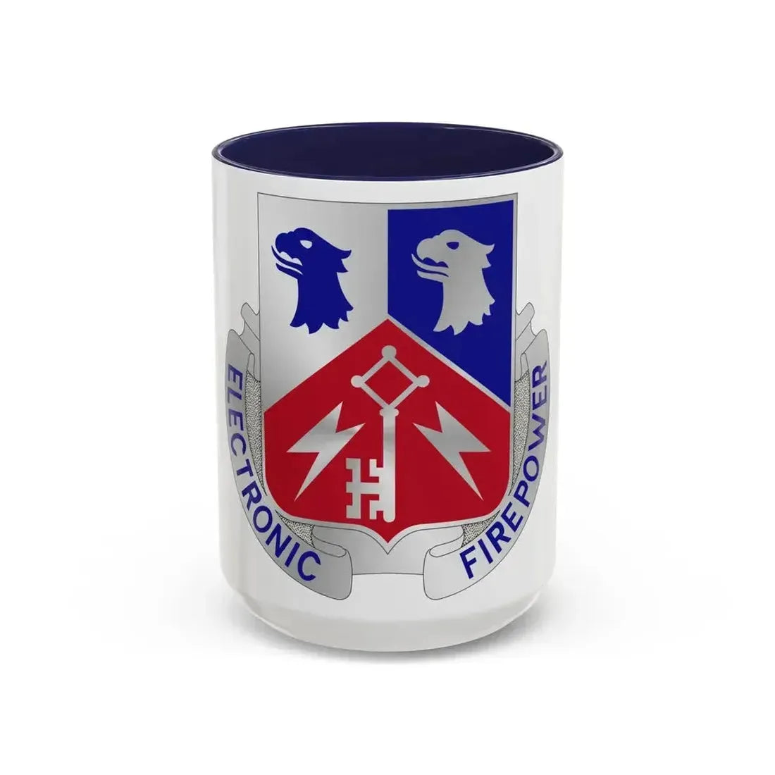 307 Military Intelligence Battalion (U.S. Army) Accent Coffee Mug 15oz Navy - Go Mug Yourself
