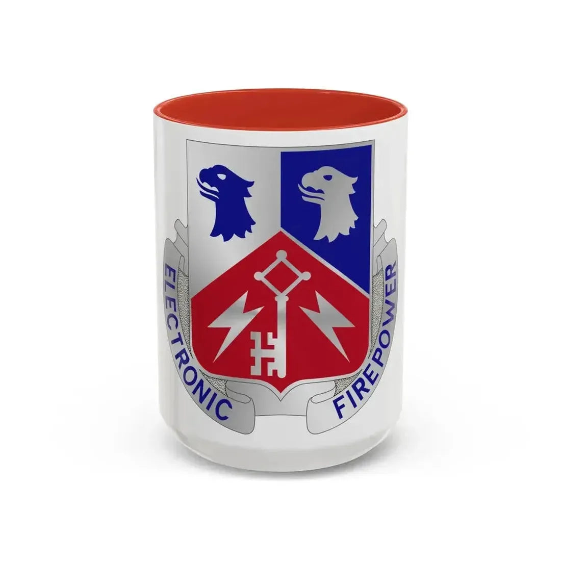 307 Military Intelligence Battalion (U.S. Army) Accent Coffee Mug 15oz Red - Go Mug Yourself