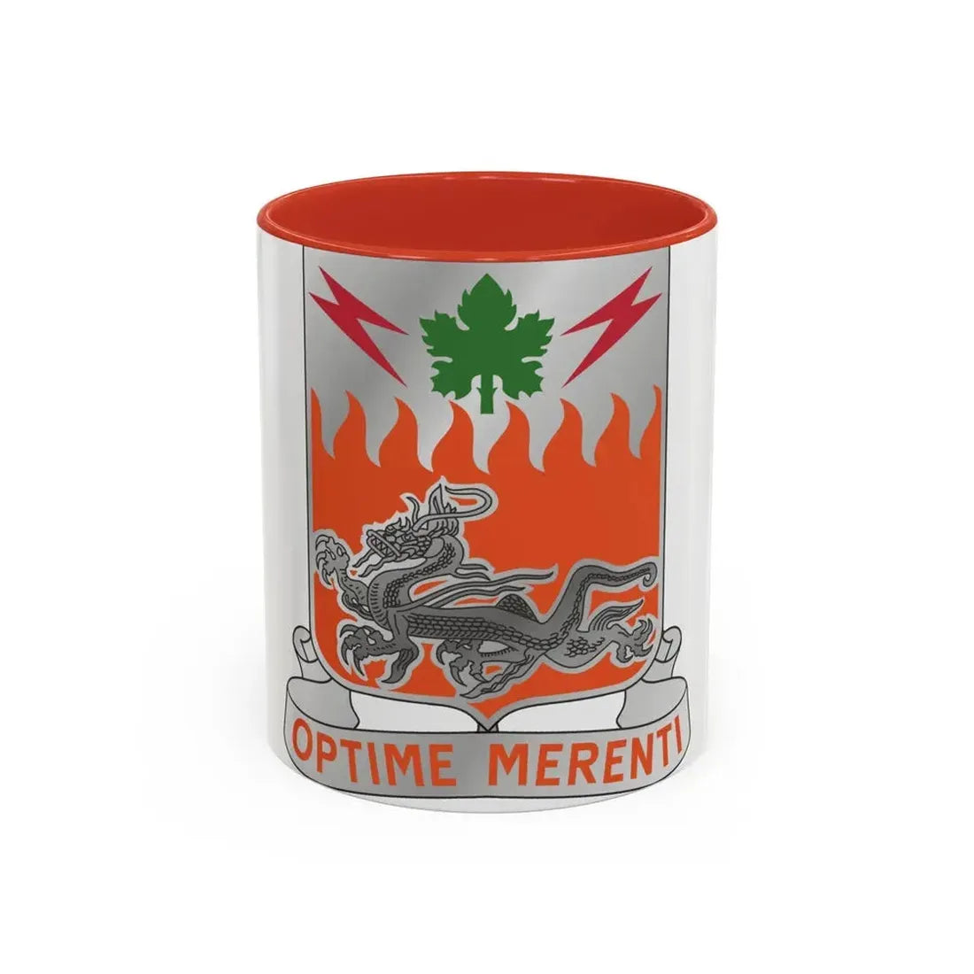 307 Signal Battalion (U.S. Army) Accent Coffee Mug 11oz Red - Go Mug Yourself