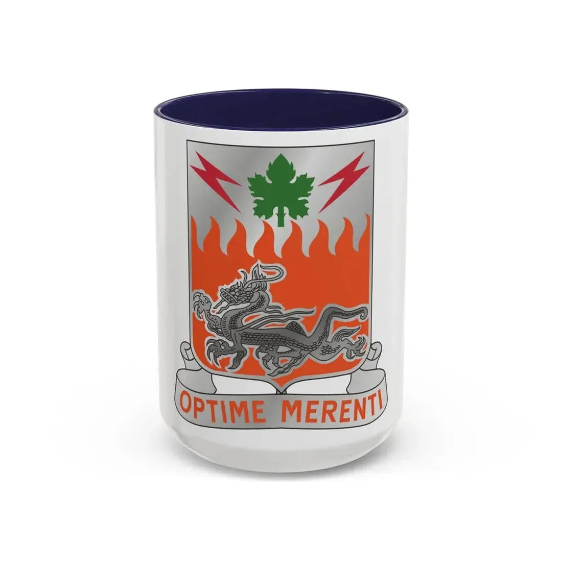 307 Signal Battalion (U.S. Army) Accent Coffee Mug 15oz Navy - Go Mug Yourself