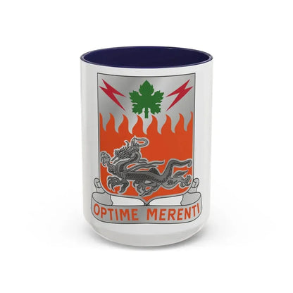 307 Signal Battalion (U.S. Army) Accent Coffee Mug 15oz Navy - Go Mug Yourself