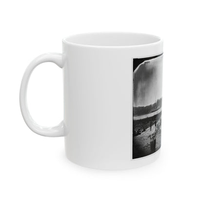 James River, Va. Pontoon Bridge (U.S. Civil War) White Coffee Mug