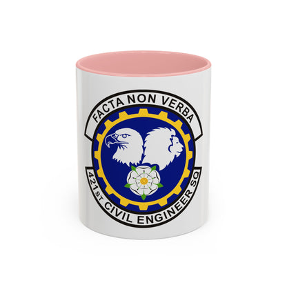 421st Civil Engineer Squadron (U.S. Air Force) Accent Coffee Mug