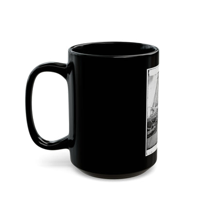Union Soldiers On Deck Of U.S.S. New Hampshire, Off Charleston, S.C. (U.S. Civil War) Black Coffee Mug