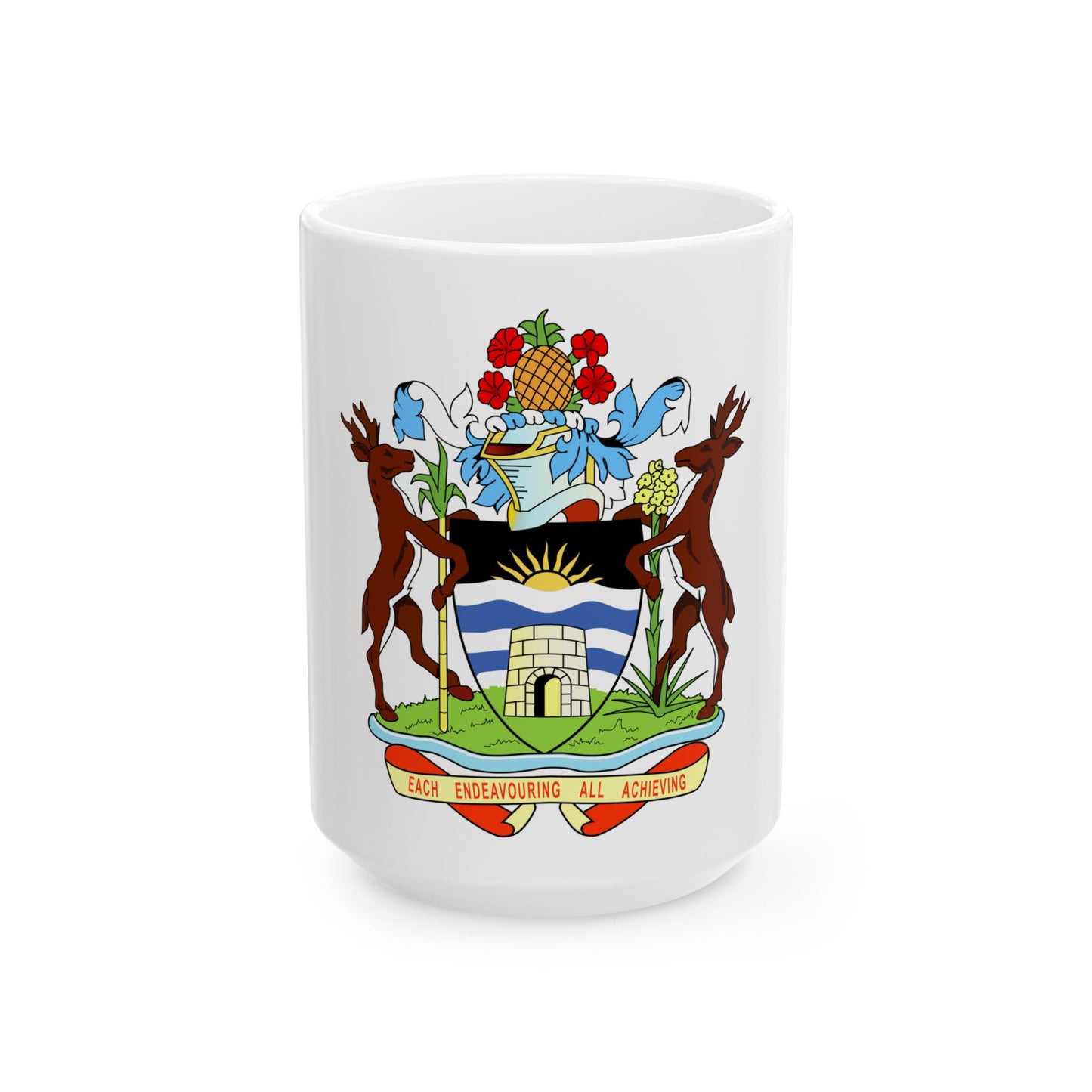 Coat of arms of Antigua and Barbuda - White Coffee Mug