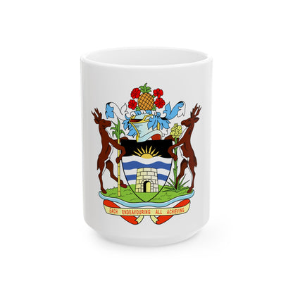 Coat of arms of Antigua and Barbuda - White Coffee Mug