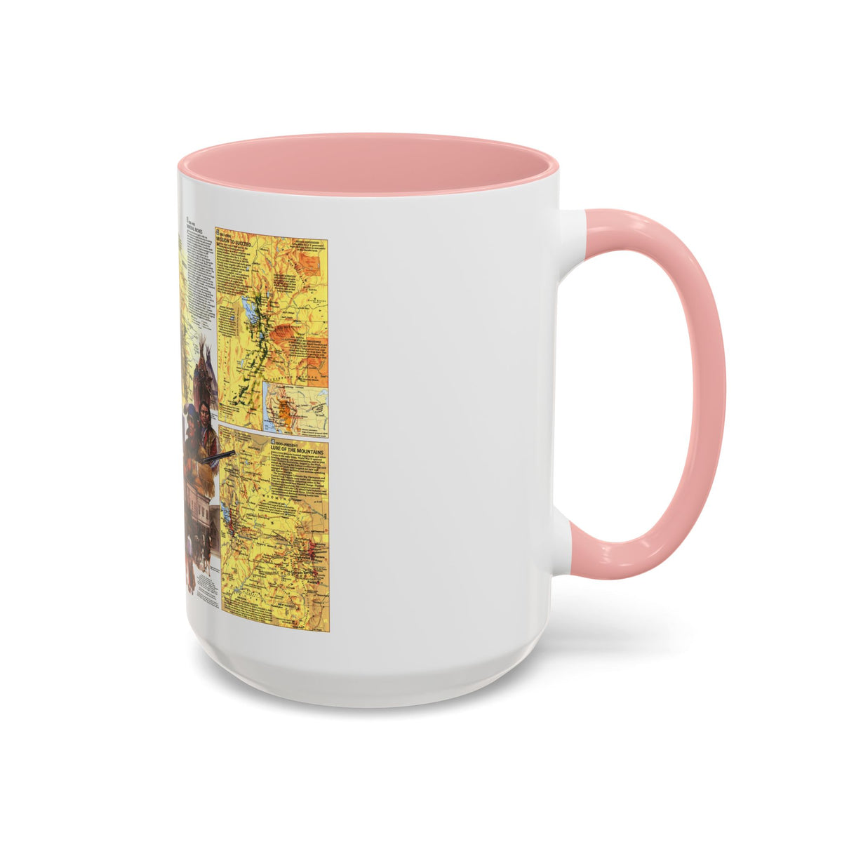 USA - Central Rockies 2 (1984) (Map) Accent Coffee Mug