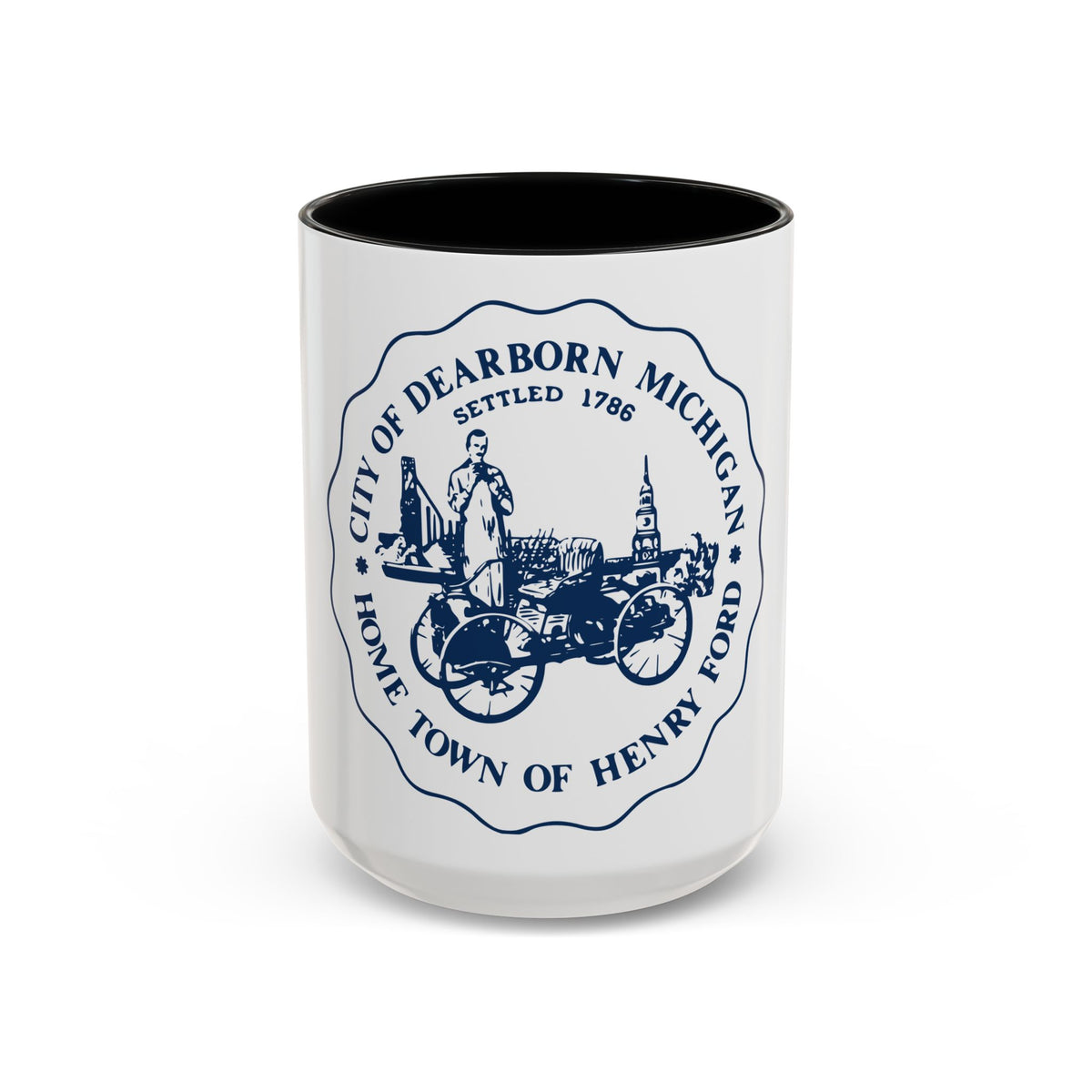 Seal of Dearborn Michigan - Accent Coffee Mug