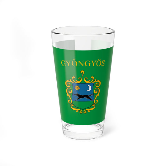 Flag of Gyongyos (Hungary) Pint Glass 16oz
