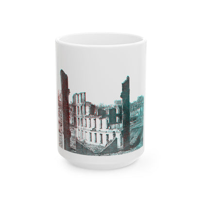 View From The Petersburg Railroad Depot, Richmond, Va., During The Civil War (U.S. Civil War) White Coffee Mug