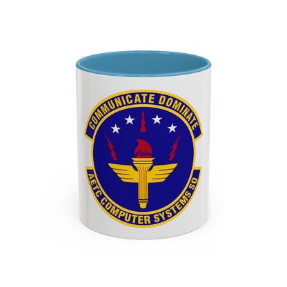 AETC Computer Systems Squadron (U.S. Air Force) Accent Coffee Mug