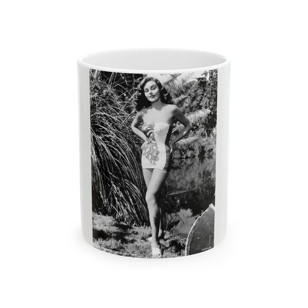 Elaine Stewart #179 (Vintage Female Icon) White Coffee Mug-11oz-Go Mug Yourself