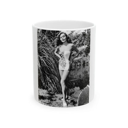 Elaine Stewart #179 (Vintage Female Icon) White Coffee Mug-11oz-Go Mug Yourself