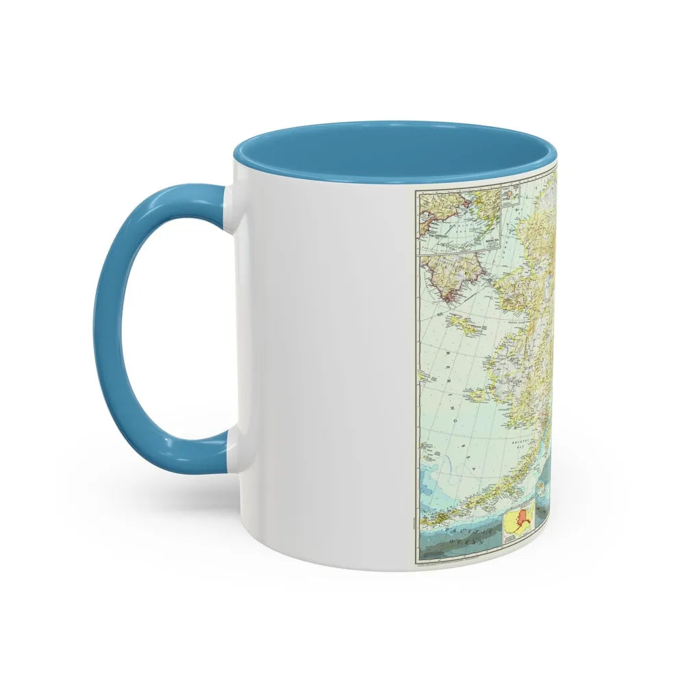 USA - Alaska (1956) (Map) Accent Coffee Mug-Go Mug Yourself