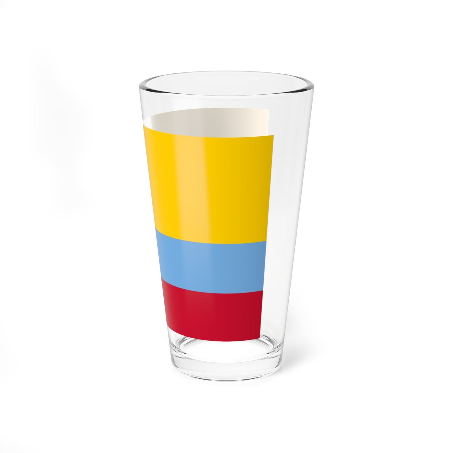 Flag of Venezuela with no coat of arms 1811-1836 (Colombia) Pint Glass 16oz