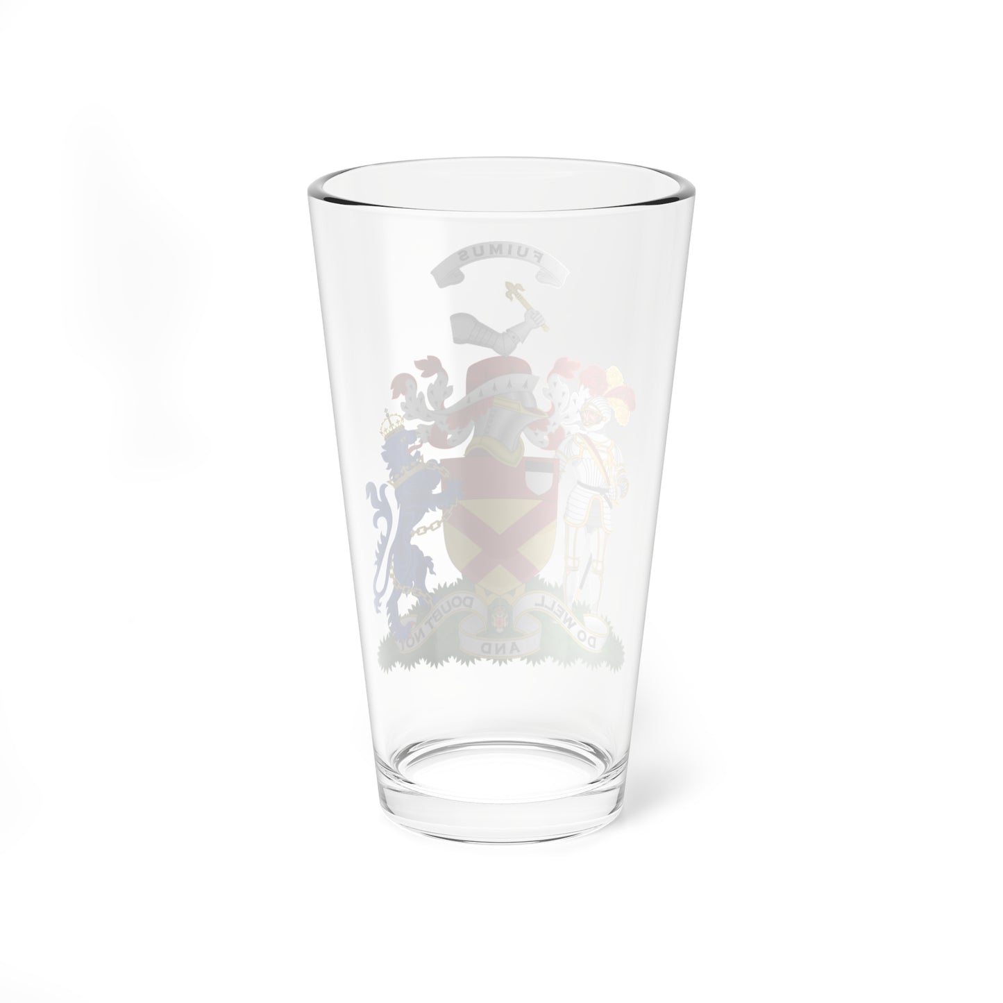 Coats of Arms of the Bruce baronets of Stenhouse (Scotland) (Coat of Arms) Pint Glass 16oz