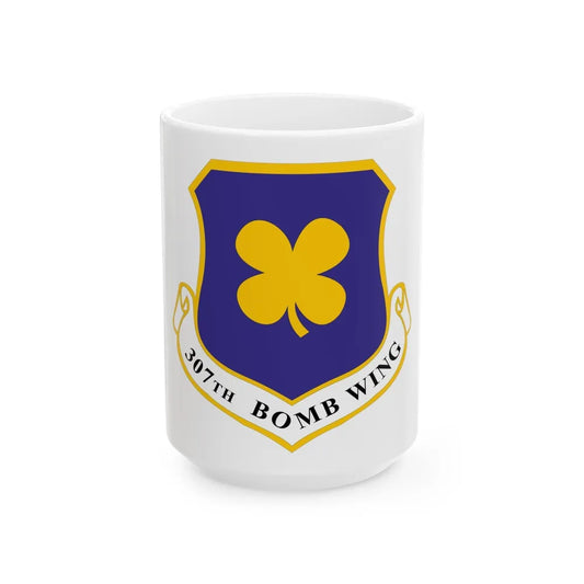 307th Bomb Wing (U.S. Air Force) White Coffee Mug-15oz-Go Mug Yourself