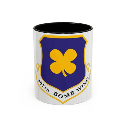 307th Bomb Wing (U.S. Air Force) Accent Coffee Mug 11oz Black - Go Mug Yourself