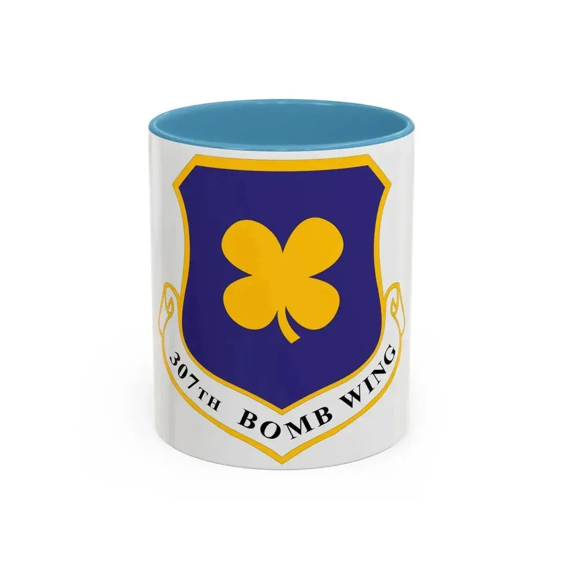 307th Bomb Wing (U.S. Air Force) Accent Coffee Mug 11oz Light Blue - Go Mug Yourself