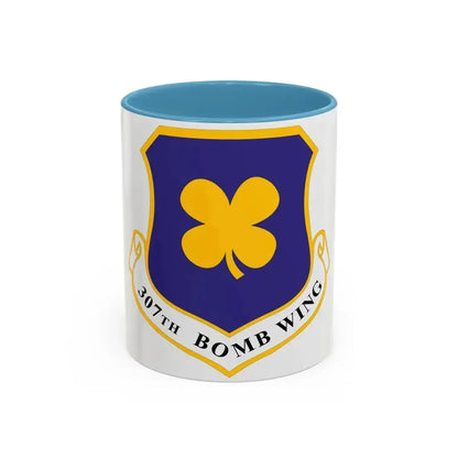 307th Bomb Wing (U.S. Air Force) Accent Coffee Mug 11oz Light Blue - Go Mug Yourself