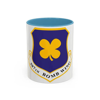 307th Bomb Wing (U.S. Air Force) Accent Coffee Mug 11oz Light Blue - Go Mug Yourself