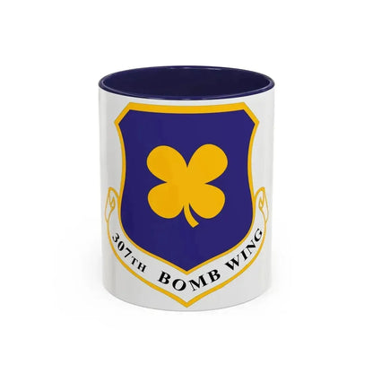 307th Bomb Wing (U.S. Air Force) Accent Coffee Mug 11oz Navy - Go Mug Yourself