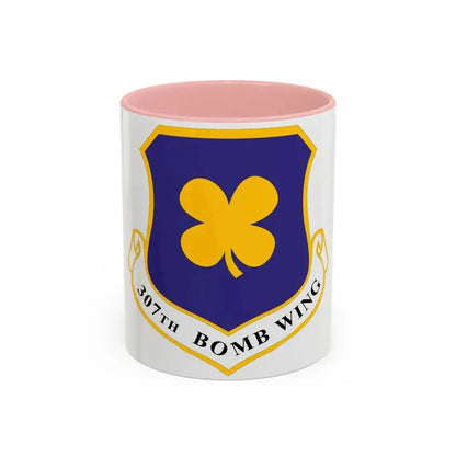 307th Bomb Wing (U.S. Air Force) Accent Coffee Mug 11oz Pink - Go Mug Yourself