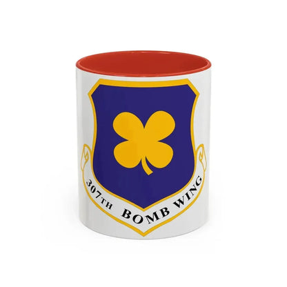 307th Bomb Wing (U.S. Air Force) Accent Coffee Mug 11oz Red - Go Mug Yourself