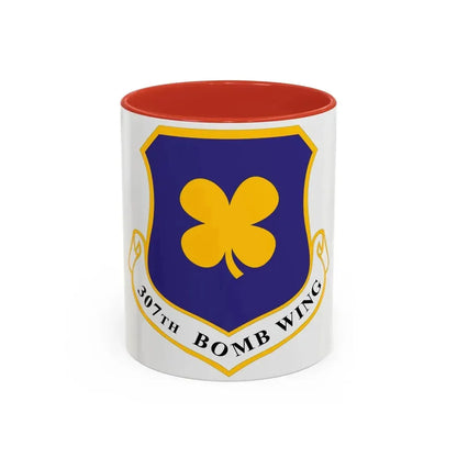 307th Bomb Wing (U.S. Air Force) Accent Coffee Mug 11oz Red - Go Mug Yourself