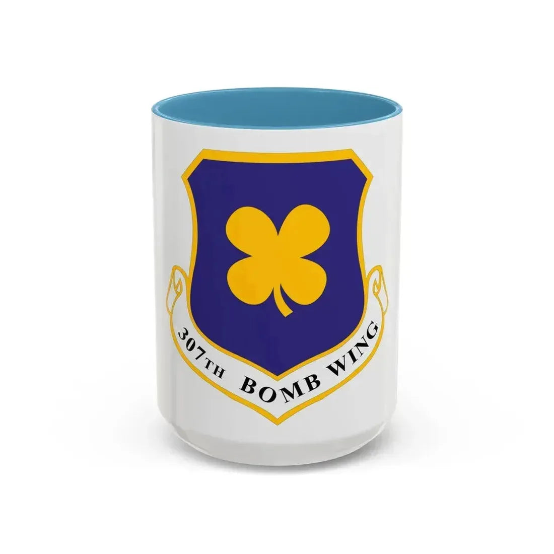 307th Bomb Wing (U.S. Air Force) Accent Coffee Mug 15oz Light Blue - Go Mug Yourself