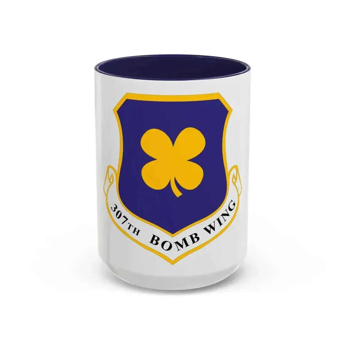 307th Bomb Wing (U.S. Air Force) Accent Coffee Mug 15oz Navy - Go Mug Yourself