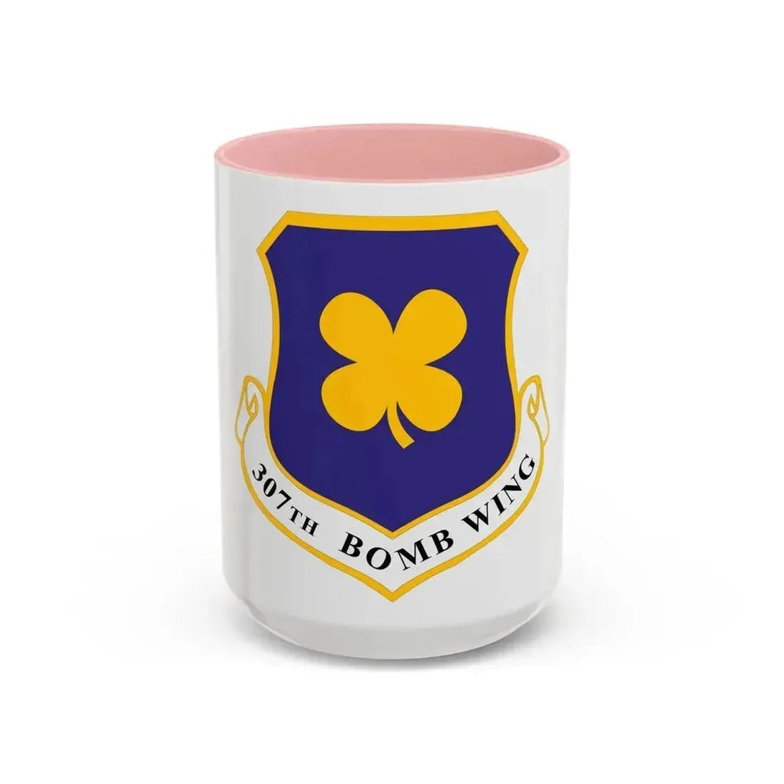 307th Bomb Wing (U.S. Air Force) Accent Coffee Mug 15oz Pink - Go Mug Yourself