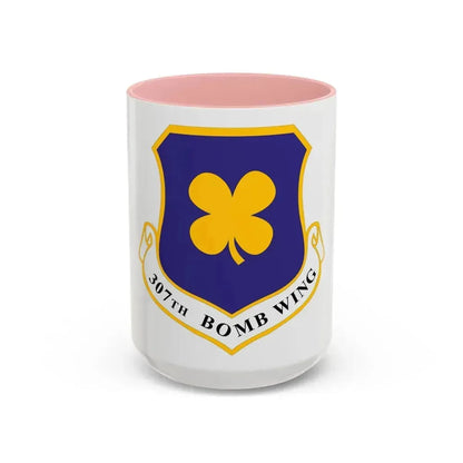 307th Bomb Wing (U.S. Air Force) Accent Coffee Mug 15oz Pink - Go Mug Yourself