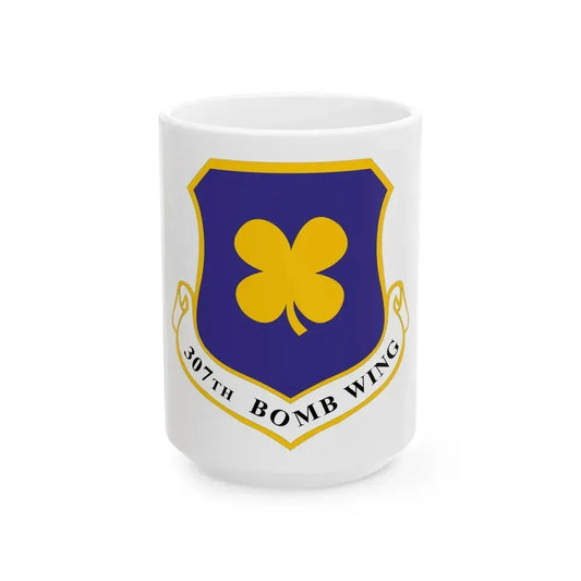 307th Bomb Wing (U.S. Air Force) White Coffee Mug 15oz - Go Mug Yourself