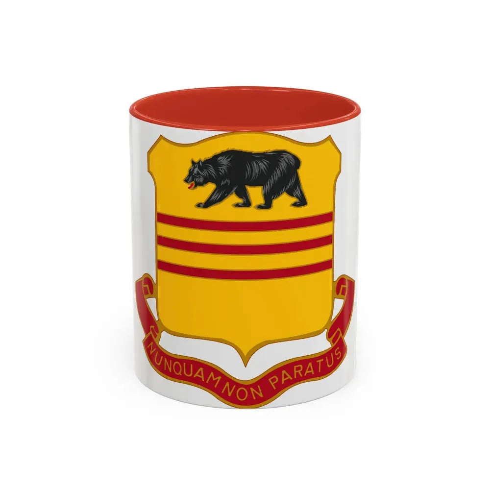 308 Cavalry Regiment (U.S. Army) Accent Coffee Mug 11oz Red - Go Mug Yourself