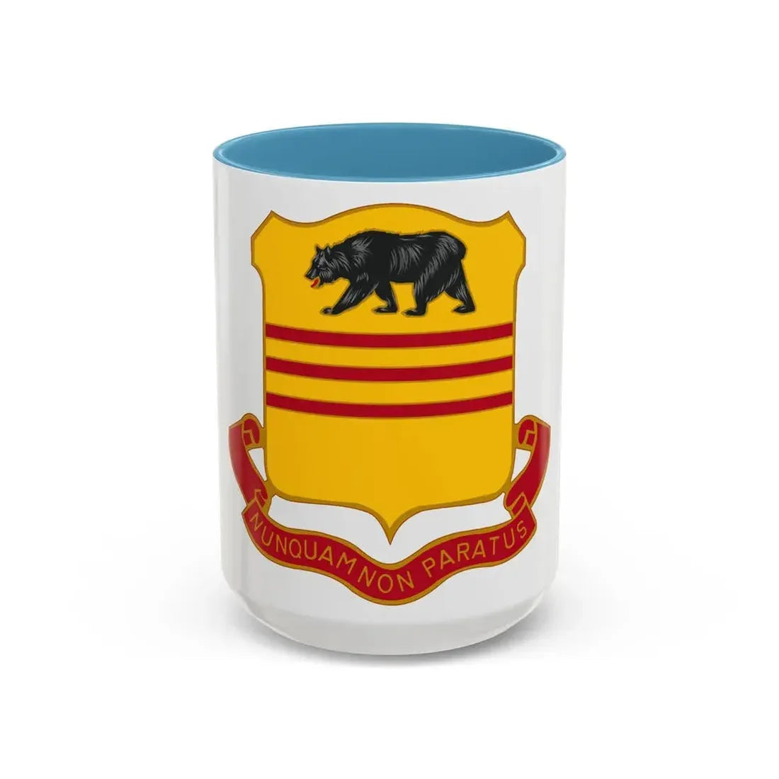 308 Cavalry Regiment (U.S. Army) Accent Coffee Mug 15oz Light Blue - Go Mug Yourself