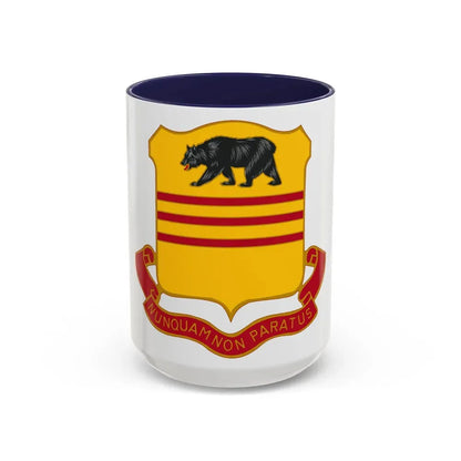 308 Cavalry Regiment (U.S. Army) Accent Coffee Mug 15oz Navy - Go Mug Yourself